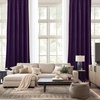 image:imageNICETOWN 96 inch Long Brown Velvet Curtains Extra Wide W62 x L96 Luxury Soft Thermal Insulated Room Darkening Heavy Duty Velvet Drapes for Sliding Glass Door 2 PanelsPurple Series  Purple