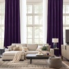 image:imageNICETOWN 96 inch Long Brown Velvet Curtains Extra Wide W62 x L96 Luxury Soft Thermal Insulated Room Darkening Heavy Duty Velvet Drapes for Sliding Glass Door 2 PanelsPurple Series  Purple