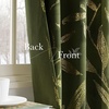 image:imageNICETOWN 96 inch Long Brown Velvet Curtains Extra Wide W62 x L96 Luxury Soft Thermal Insulated Room Darkening Heavy Duty Velvet Drapes for Sliding Glass Door 2 Panels2  Leaf Pattern  Olive Green