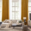 image:imageNICETOWN 96 inch Long Brown Velvet Curtains Extra Wide W62 x L96 Luxury Soft Thermal Insulated Room Darkening Heavy Duty Velvet Drapes for Sliding Glass Door 2 PanelsYellow Series  Mustard Gold