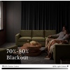 image:imageNICETOWN 96 inch Long Brown Velvet Curtains Extra Wide W62 x L96 Luxury Soft Thermal Insulated Room Darkening Heavy Duty Velvet Drapes for Sliding Glass Door 2 PanelsBlack Series  Black