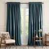 image:imageNICETOWN 96 inch Long Brown Velvet Curtains Extra Wide W62 x L96 Luxury Soft Thermal Insulated Room Darkening Heavy Duty Velvet Drapes for Sliding Glass Door 2 PanelsBlue Series  Greyish Blue