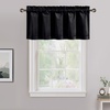 image:imageNICETOWN 96 inch Long Brown Velvet Curtains Extra Wide W62 x L96 Luxury Soft Thermal Insulated Room Darkening Heavy Duty Velvet Drapes for Sliding Glass Door 2 PanelsBlack Series  Black