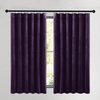 image:imageNICETOWN 96 inch Long Brown Velvet Curtains Extra Wide W62 x L96 Luxury Soft Thermal Insulated Room Darkening Heavy Duty Velvet Drapes for Sliding Glass Door 2 PanelsPurple Series  Purple