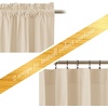 image:imageNICETOWN 96 inch Long Brown Velvet Curtains Extra Wide W62 x L96 Luxury Soft Thermal Insulated Room Darkening Heavy Duty Velvet Drapes for Sliding Glass Door 2 PanelsYellow Series  Beige