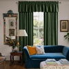 image:imageNICETOWN 96 inch Long Brown Velvet Curtains Extra Wide W62 x L96 Luxury Soft Thermal Insulated Room Darkening Heavy Duty Velvet Drapes for Sliding Glass Door 2 PanelsGreen Series  Olive Green