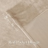 image:imageNICETOWN 96 inch Long Brown Velvet Curtains Extra Wide W62 x L96 Luxury Soft Thermal Insulated Room Darkening Heavy Duty Velvet Drapes for Sliding Glass Door 2 PanelsYellow Series  Beige