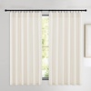 image:imageNICETOWN 96 inch Long Brown Velvet Curtains Extra Wide W62 x L96 Luxury Soft Thermal Insulated Room Darkening Heavy Duty Velvet Drapes for Sliding Glass Door 2 PanelsWhite Series  Ivory White
