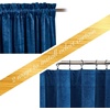 image:imageNICETOWN 96 inch Long Brown Velvet Curtains Extra Wide W62 x L96 Luxury Soft Thermal Insulated Room Darkening Heavy Duty Velvet Drapes for Sliding Glass Door 2 PanelsBlue Series  Blue