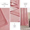 image:imageNICETOWN 96 inch Long Brown Velvet Curtains Extra Wide W62 x L96 Luxury Soft Thermal Insulated Room Darkening Heavy Duty Velvet Drapes for Sliding Glass Door 2 PanelsPink Series  Blush Pink