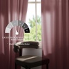 image:imageNICETOWN 96 inch Long Brown Velvet Curtains Extra Wide W62 x L96 Luxury Soft Thermal Insulated Room Darkening Heavy Duty Velvet Drapes for Sliding Glass Door 2 PanelsPink Series  Light Pink
