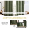 image:imageNICETOWN 96 inch Long Brown Velvet Curtains Extra Wide W62 x L96 Luxury Soft Thermal Insulated Room Darkening Heavy Duty Velvet Drapes for Sliding Glass Door 2 PanelsGreen Series  Sage Green