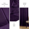 image:imageNICETOWN 96 inch Long Brown Velvet Curtains Extra Wide W62 x L96 Luxury Soft Thermal Insulated Room Darkening Heavy Duty Velvet Drapes for Sliding Glass Door 2 PanelsPurple Series  Purple
