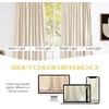 image:imageNICETOWN 96 inch Long Brown Velvet Curtains Extra Wide W62 x L96 Luxury Soft Thermal Insulated Room Darkening Heavy Duty Velvet Drapes for Sliding Glass Door 2 PanelsWhite Series  Ivory White