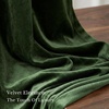image:imageNICETOWN 96 inch Long Brown Velvet Curtains Extra Wide W62 x L96 Luxury Soft Thermal Insulated Room Darkening Heavy Duty Velvet Drapes for Sliding Glass Door 2 PanelsGreen Series  Olive Green