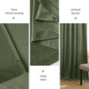 image:imageNICETOWN 96 inch Long Brown Velvet Curtains Extra Wide W62 x L96 Luxury Soft Thermal Insulated Room Darkening Heavy Duty Velvet Drapes for Sliding Glass Door 2 PanelsGreen Series  Sage Green