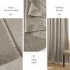image:imageNICETOWN 96 inch Long Brown Velvet Curtains Extra Wide W62 x L96 Luxury Soft Thermal Insulated Room Darkening Heavy Duty Velvet Drapes for Sliding Glass Door 2 PanelsBrown Series  Camel