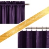 image:imageNICETOWN 96 inch Long Brown Velvet Curtains Extra Wide W62 x L96 Luxury Soft Thermal Insulated Room Darkening Heavy Duty Velvet Drapes for Sliding Glass Door 2 PanelsPurple Series  Purple