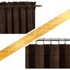 image:imageNICETOWN 96 inch Long Brown Velvet Curtains Extra Wide W62 x L96 Luxury Soft Thermal Insulated Room Darkening Heavy Duty Velvet Drapes for Sliding Glass Door 2 PanelsBrown Series  Brown