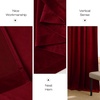 image:imageNICETOWN 96 inch Long Brown Velvet Curtains Extra Wide W62 x L96 Luxury Soft Thermal Insulated Room Darkening Heavy Duty Velvet Drapes for Sliding Glass Door 2 PanelsRed Series  Red