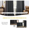 image:imageNICETOWN 96 inch Long Brown Velvet Curtains Extra Wide W62 x L96 Luxury Soft Thermal Insulated Room Darkening Heavy Duty Velvet Drapes for Sliding Glass Door 2 PanelsGrey Series  Grey