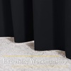 image:imageNICETOWN Black Out Curtains 102 inches Long  Grommet Thermal Insulated Solid Blackout Curtains amp Drapes Privacy Sound Reducing for BedroomLiving Room W66 x L102 Black 2 Panels