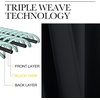 image:imageNICETOWN Blackout Curtain Blinds Window Panels  Black Color W42 x L30 Double Panels Thermal Insulated Blackout Draperies for Living Room