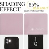 image:imageNICETOWN Blackout Curtain Panels for Living Room  Baby Pink Color 42x36 inch 2 Panels Set Room Darkening Blackout Drapes for Window