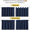 image:imageNICETOWN Blackout Curtain Panels for Living Room  Navy Color 29x36 inch 2 Panels Set Room Darkening Blackout Drapes for Window