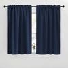 image:imageNICETOWN Blackout Curtain Panels for Living Room  Navy Color 29x36 inch 2 Panels Set Room Darkening Blackout Drapes for Window
