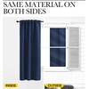 image:imageNICETOWN Blackout Curtain Panels for Living Room  Navy Color 29x36 inch 2 Panels Set Room Darkening Blackout Drapes for Window