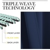 image:imageNICETOWN Blackout Curtain Panels for Living Room  Navy Color 29x36 inch 2 Panels Set Room Darkening Blackout Drapes for Window