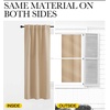 image:imageNICETOWN Blackout Curtains Shades Window Drapes  Biscotti Beige Color W52 x L90 Double Panels Blackout Draperies Window Treatment for Living Room
