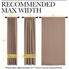 image:imageNICETOWN Blackout Curtains for Living Room  Cappuccino Color 42 inch Wide by 84 inch Long Two Panels Set Insulated Room Darkening Window Drapes with 6 Back Loops