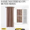 image:imageNICETOWN Blackout Curtains for Living Room  Cappuccino Color 42 inch Wide by 84 inch Long Two Panels Set Insulated Room Darkening Window Drapes with 6 Back Loops