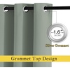 image:imageNICETOWN Blackout Sage Green Curtains amp Drapes for Bedroom  Grommet Top Thermal Insulated Room Darkening LightSound Blocking Privacy Drapes for Living Room 2 Panels W52 x L63