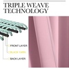 image:imageNICETOWN Blackout Window Curtains for Camper  Rouge Pink Color 34x48 Inch 2 Panels Set Thermal Insulated Room Darkening Blackout DrapesDraperies with Rod Pocket amp Back Tab for Loft