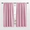 image:imageNICETOWN Blackout Window Curtains for Camper  Rouge Pink Color 34x48 Inch 2 Panels Set Thermal Insulated Room Darkening Blackout DrapesDraperies with Rod Pocket amp Back Tab for Loft