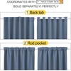image:imageNICETOWN Extra Long and Wide Blackout Curtains for Patio Sliding Glass Door Thermal Insulated Curtains and Draperies with Rod Pocket amp Back Tab Stone Blue 2 Panels W70 x L108