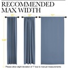 image:imageNICETOWN Extra Long and Wide Blackout Curtains for Patio Sliding Glass Door Thermal Insulated Curtains and Draperies with Rod Pocket amp Back Tab Stone Blue 2 Panels W70 x L108