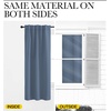 image:imageNICETOWN Extra Long and Wide Blackout Curtains for Patio Sliding Glass Door Thermal Insulated Curtains and Draperies with Rod Pocket amp Back Tab Stone Blue 2 Panels W70 x L108