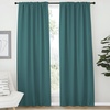 image:imageNICETOWN Living Room Blackout Draperies  Sea Teal Color W52 x L84 2 Pieces Room Darkening Window Blackout Drape Panels
