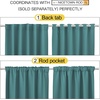 image:imageNICETOWN Living Room Blackout Draperies  Sea Teal Color W52 x L84 2 Pieces Room Darkening Window Blackout Drape Panels
