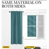 image:imageNICETOWN Living Room Blackout Draperies  Sea Teal Color W52 x L84 2 Pieces Room Darkening Window Blackout Drape Panels