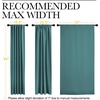 image:imageNICETOWN Living Room Blackout Draperies  Sea Teal Color W52 x L84 2 Pieces Room Darkening Window Blackout Drape Panels