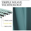 image:imageNICETOWN Living Room Blackout Draperies  Sea Teal Color W52 x L84 2 Pieces Room Darkening Window Blackout Drape Panels