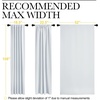image:imageNICETOWN Living Room Curtain Panels  Cloud Grey Color W52 x L108 2 PCs Back TabRod Pocket Room Darkening Window Treatment Draperies