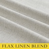 image:imageNICETOWN Snowbound Vintage Linen 100 Blackout Curtains for Living Room Thermal Insulated Curtains 120 Long Noise Reducing Window Treatment Drapes for Hall Room 52 Wide Per Panel Set of 2