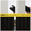 image:imageNICETOWN Snowbound Vintage Linen 100 Blackout Curtains for Living Room Thermal Insulated Curtains 120 Long Noise Reducing Window Treatment Drapes for Hall Room 52 Wide Per Panel Set of 2