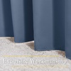 image:imageNICETOWN Stone Blue Short Curtains 36 inches Long for Kitchen Grommet Sunlight Reducing Solid Vertical Window Treatments for Cafe amp Home Office 2 Panels W52 x L36